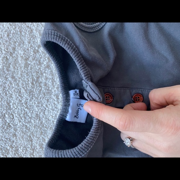 Bobby G Baby Gray Romper | 18-24months - Picture 3 of 6